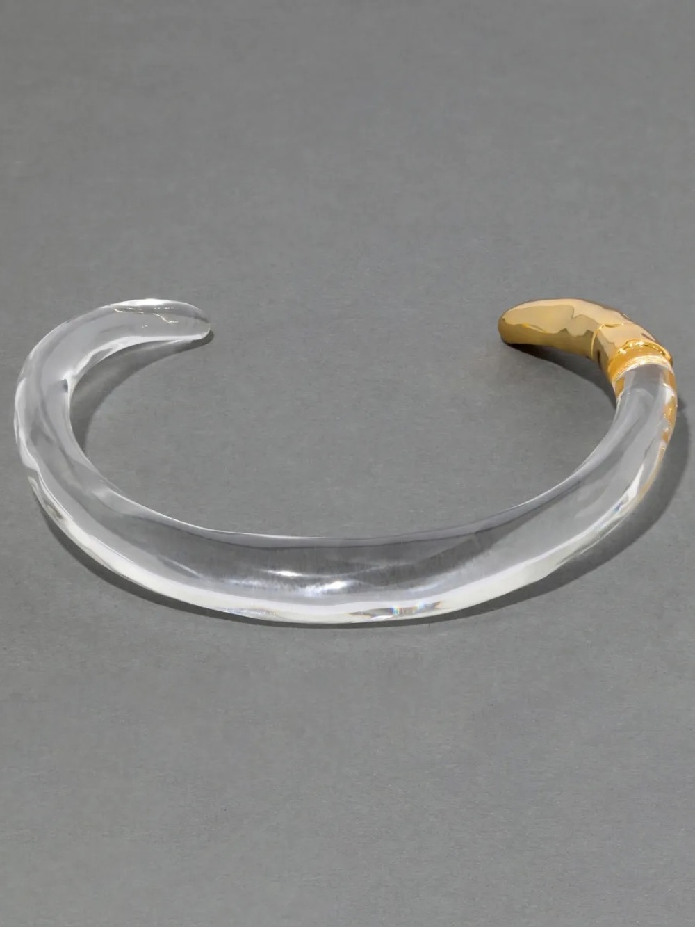 Alexis Bittar Clear Lucite Hinge Collar